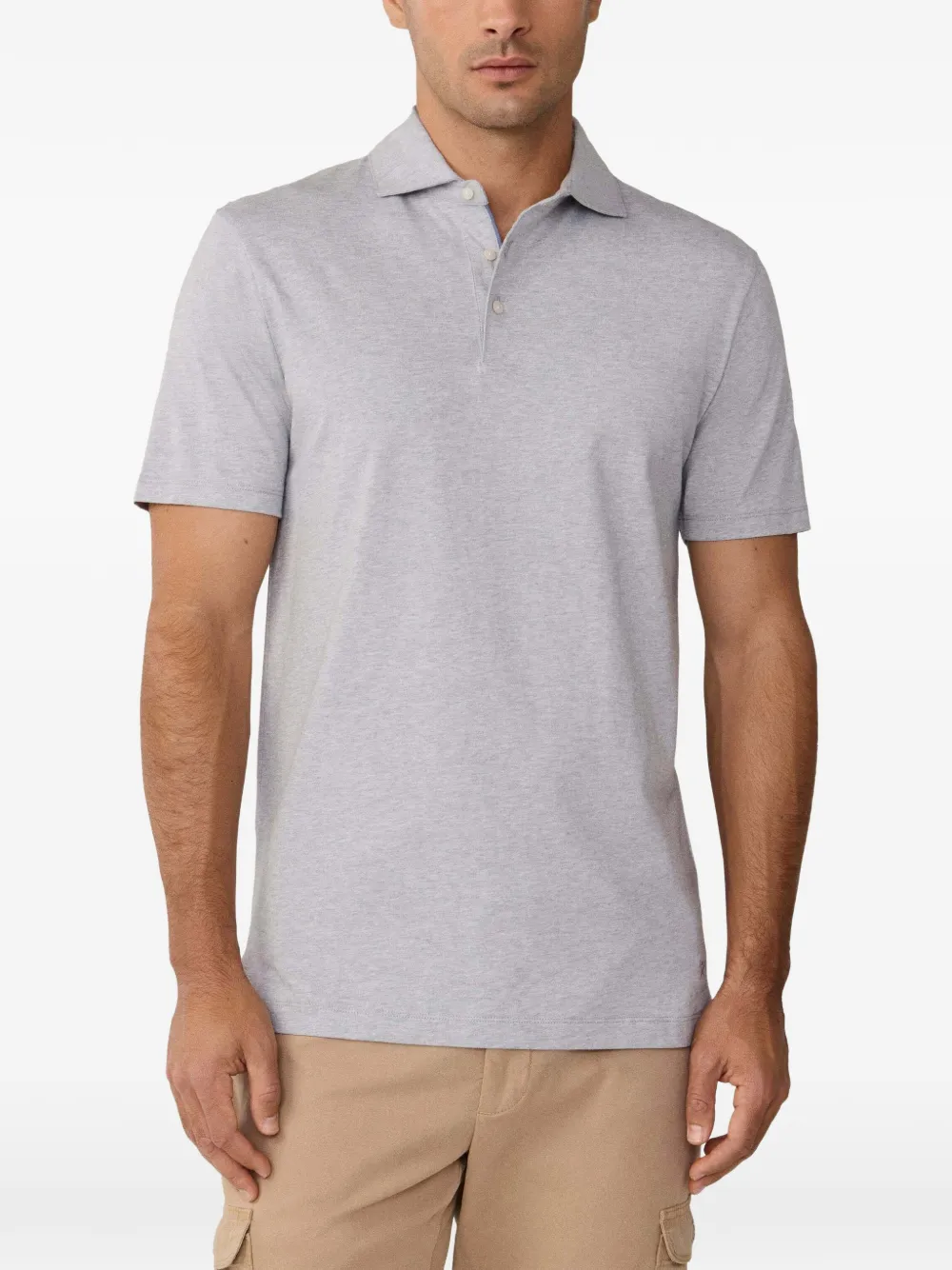 Hackett Short-sleeve Polo Shirt In White