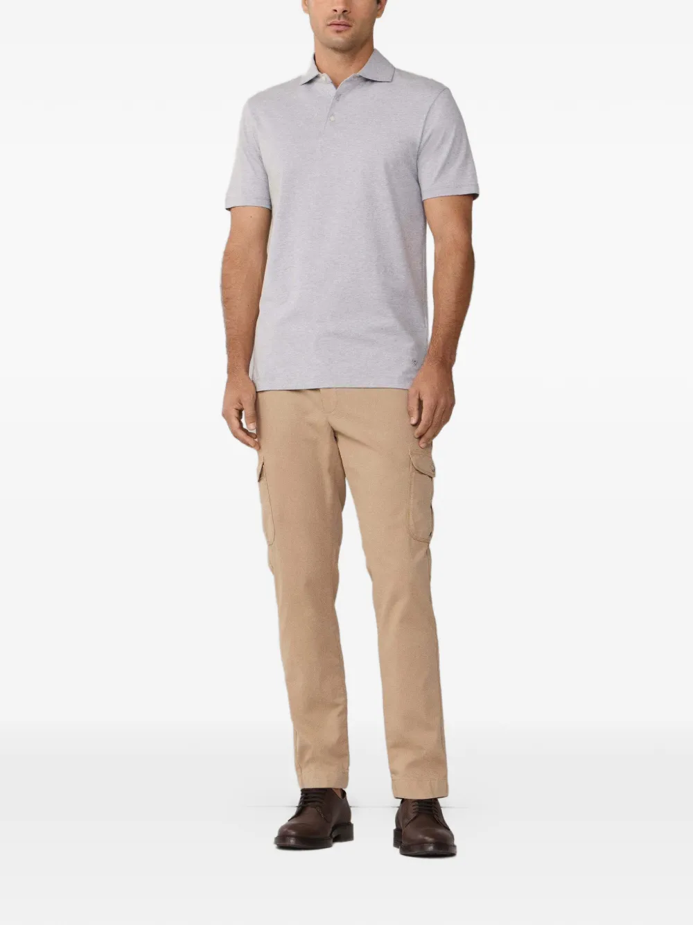 Hackett London Poloshirt met korte mouwen Grijs