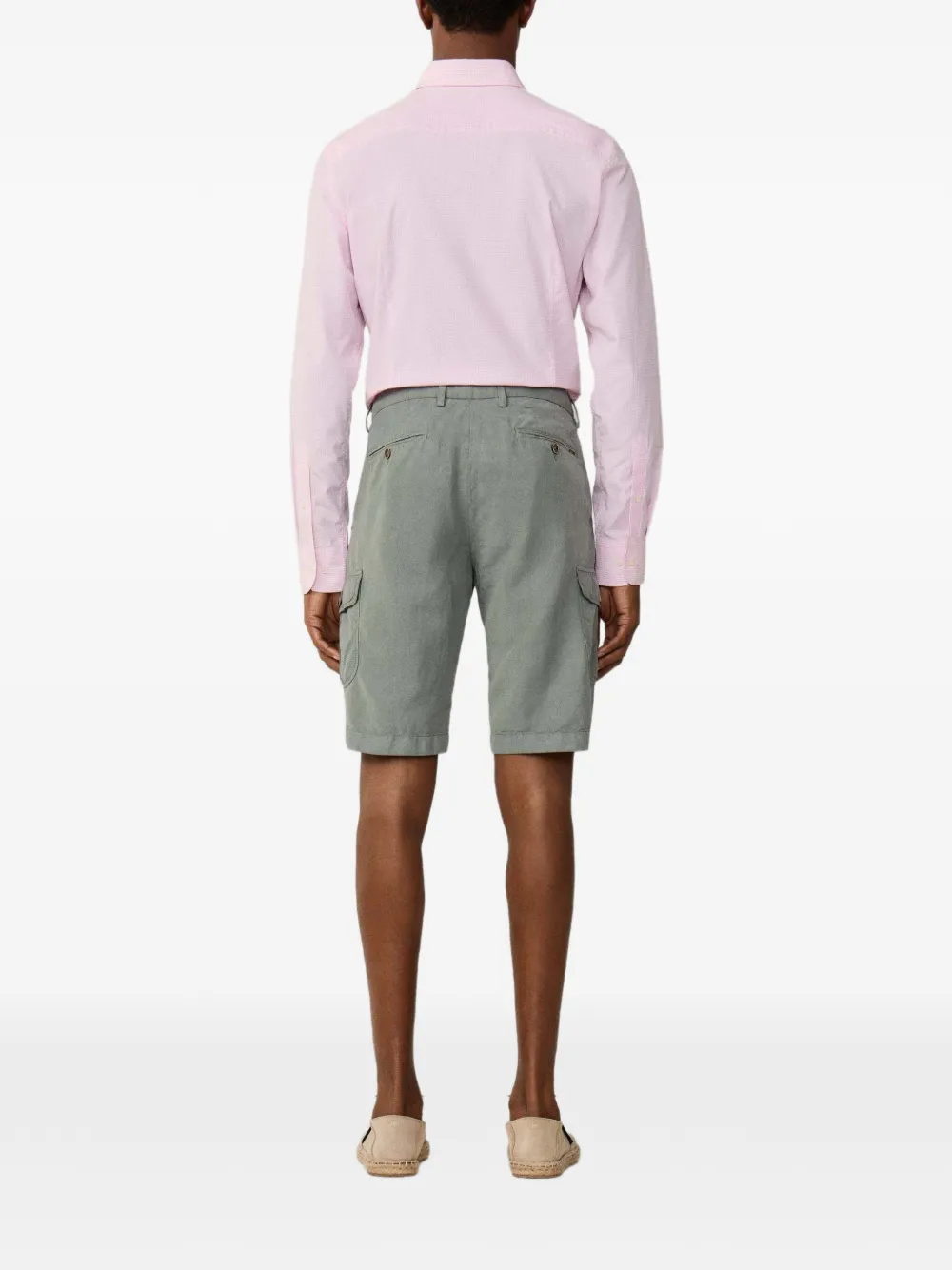 Hackett London Sanderson geverfde cargo shorts Groen