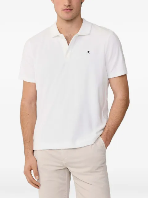 Hackett London towelling short-sleeve polo shirt