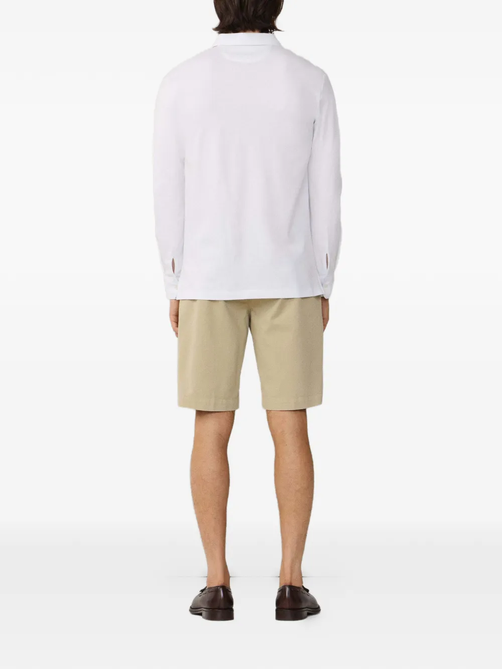 Hackett London Jersey poloshirt Wit