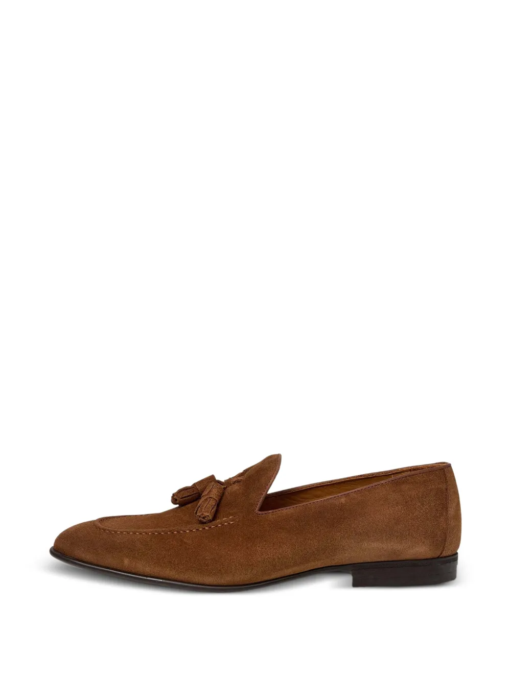 Hackett Regal Tassel-detail Suede Loafers In Brown