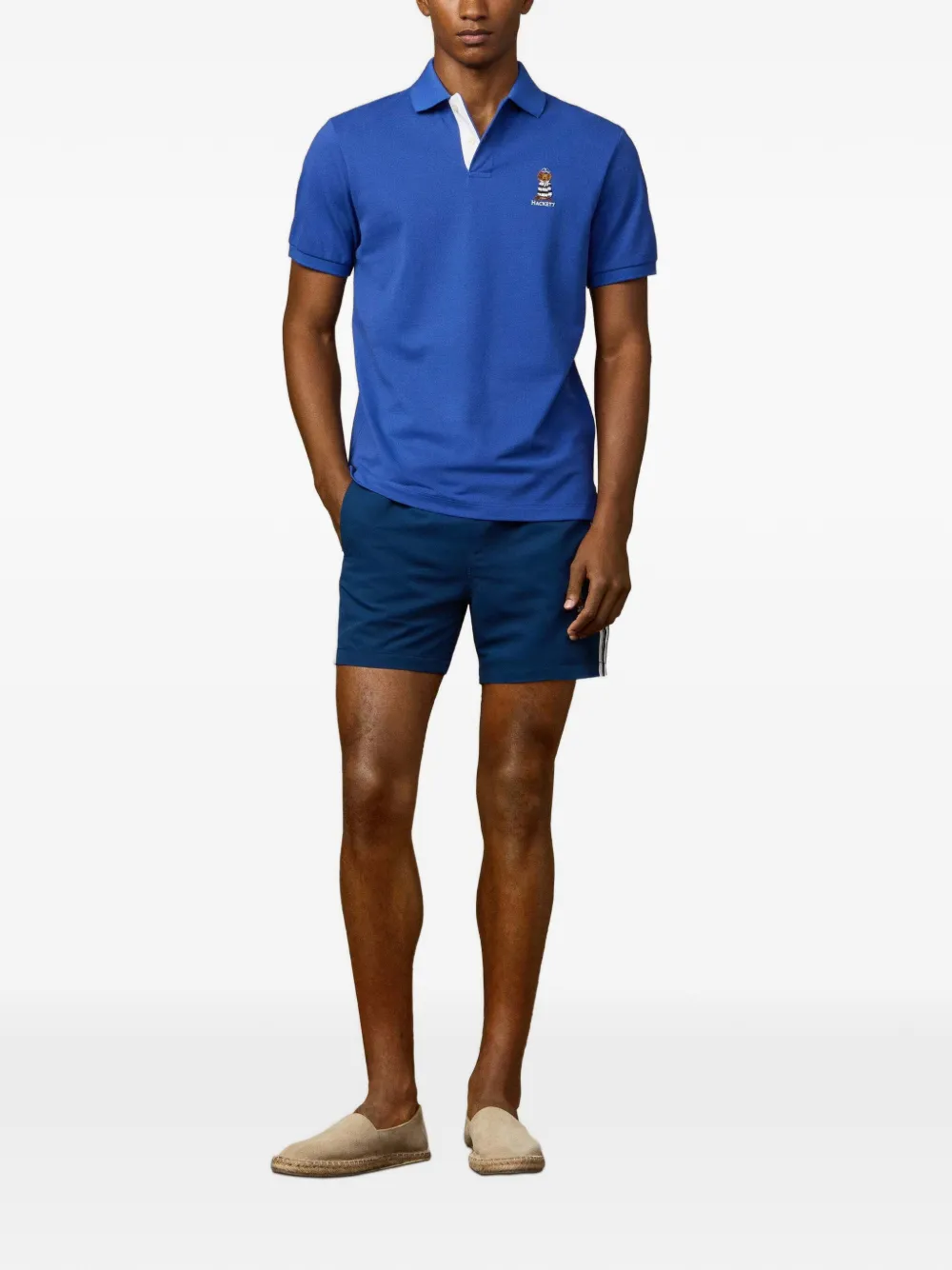 Hackett London Heritage Harry poloshirt Blauw