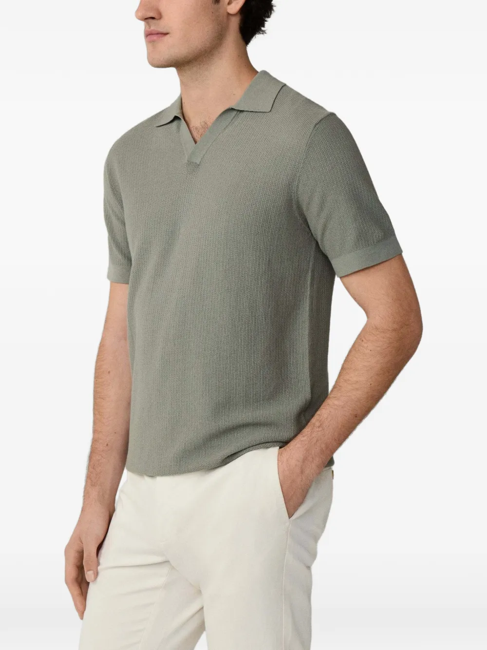 Hackett London Riviera T-shirt met stiksel Groen