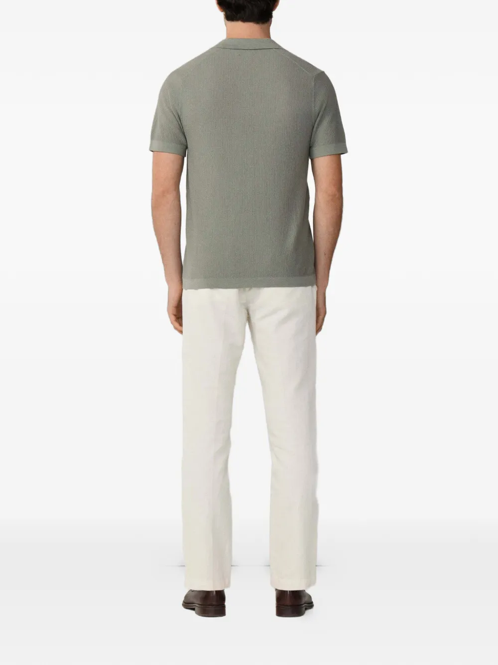 Hackett London Riviera T-shirt met stiksel Groen