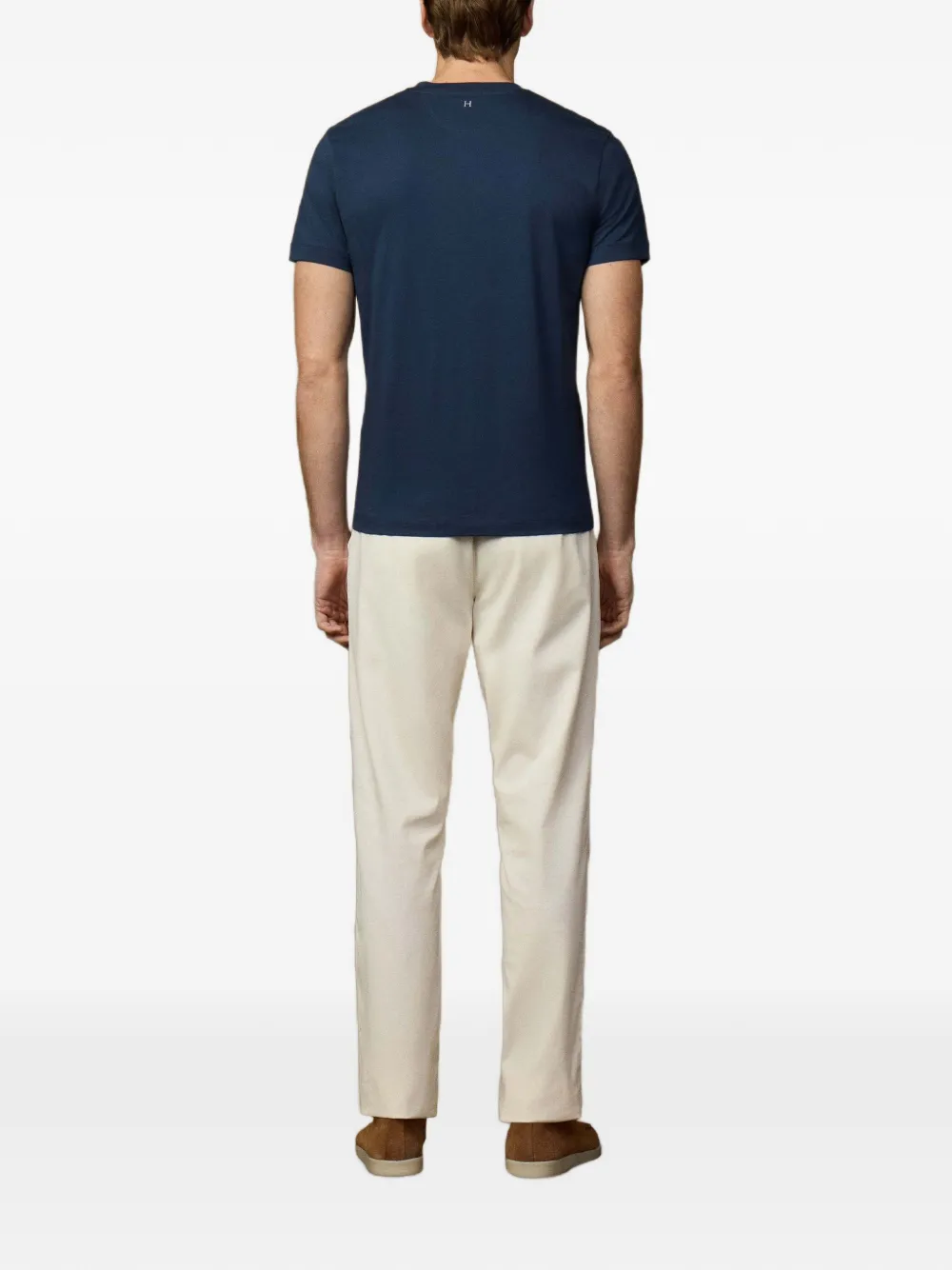 Hackett London T-shirt met logoprint Blauw