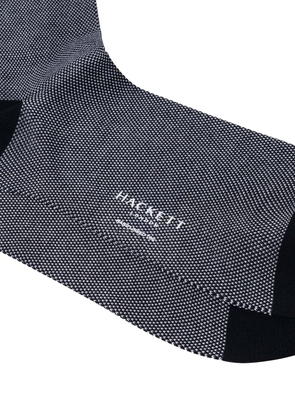 Hackett Jacquard Birds-eye Socks In Blue
