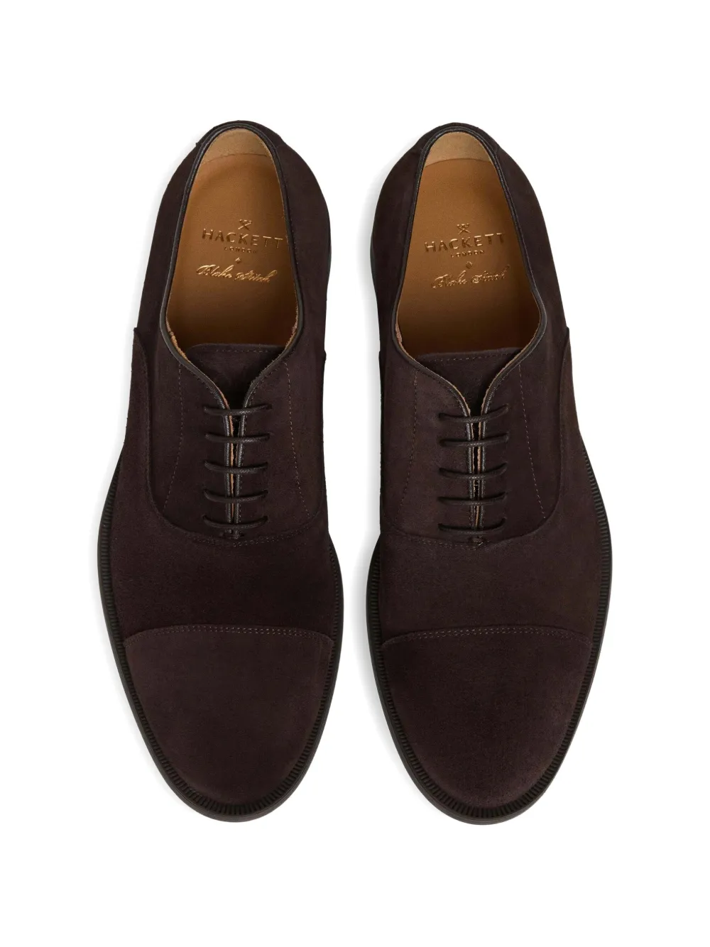 Hackett London Suède Oxford schoenen Bruin