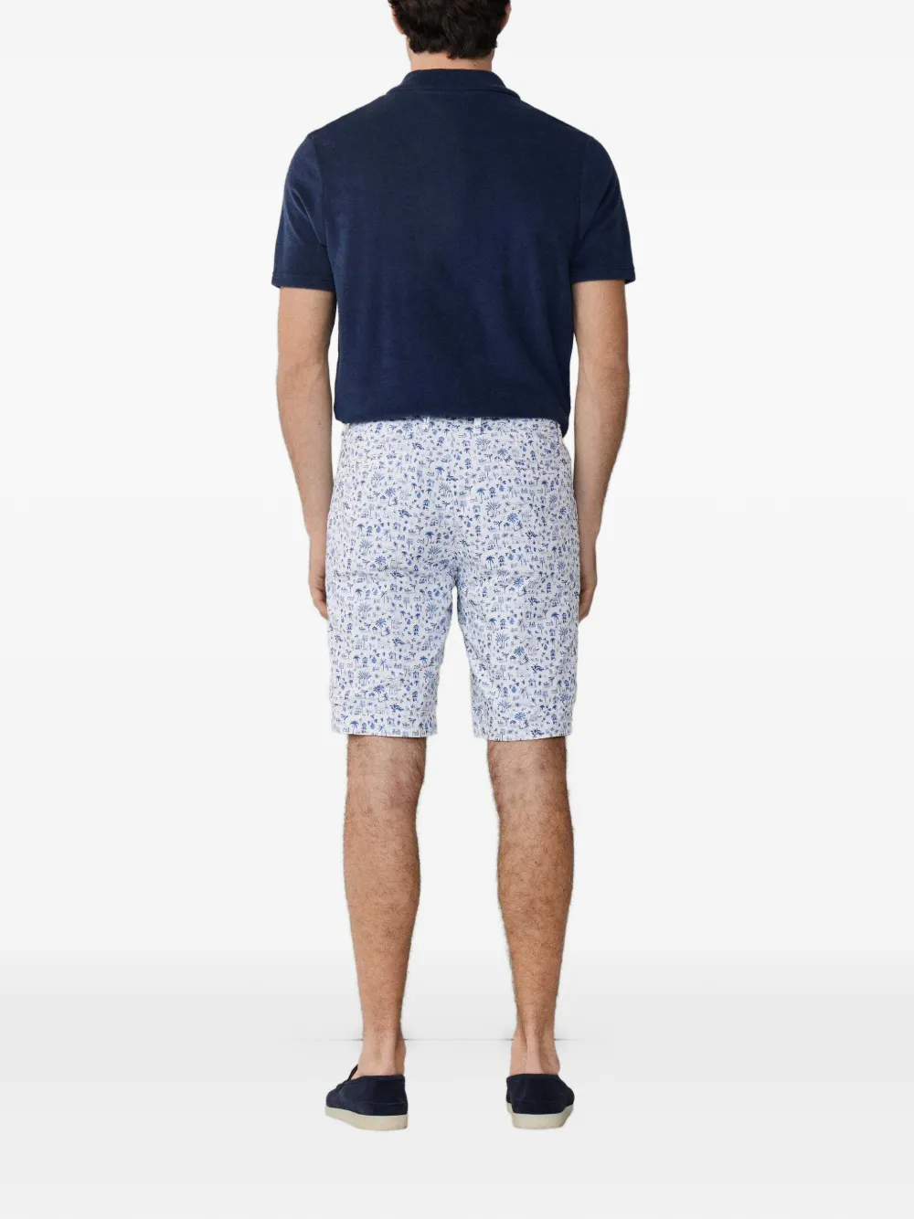 Hackett London Sanderson omkeerbare shorts Wit