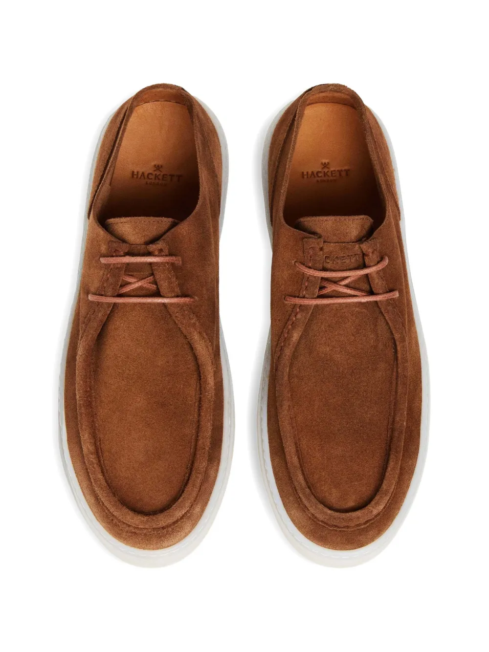 Hackett London Suède bootschoenen Bruin