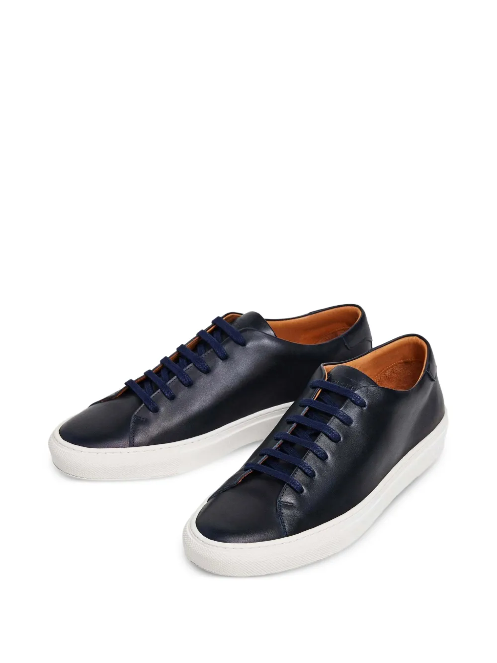 Hackett London Idol Derby leren sneakers Blauw