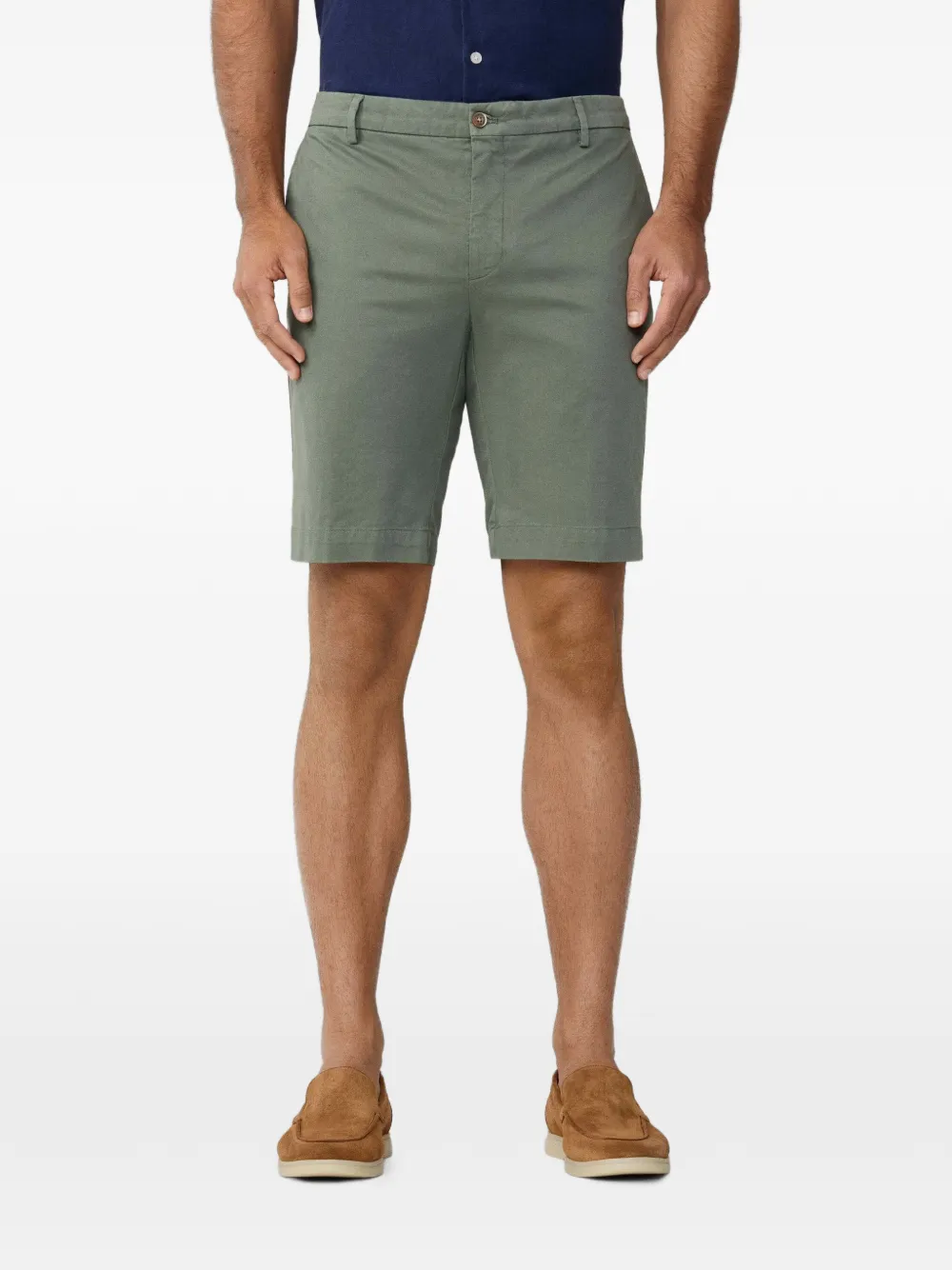 Hackett London Schmale Kensington Chino-Shorts - Grün