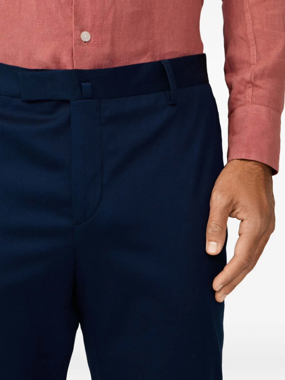Hackett London Kensington slim-fit broek Blauw