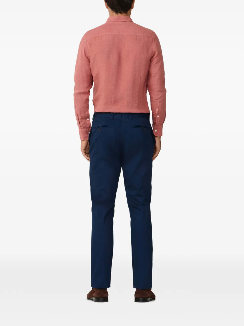 Hackett London Kensington slim-fit broek Blauw