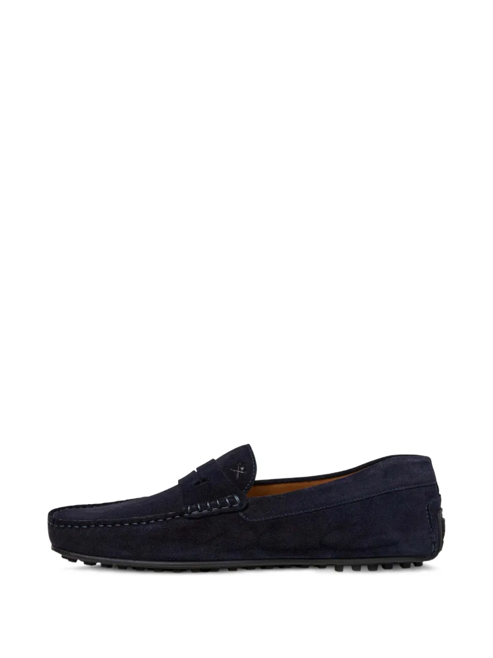 Hackett London Mocassini Driver Saddle in pelle scamosciata - Blu