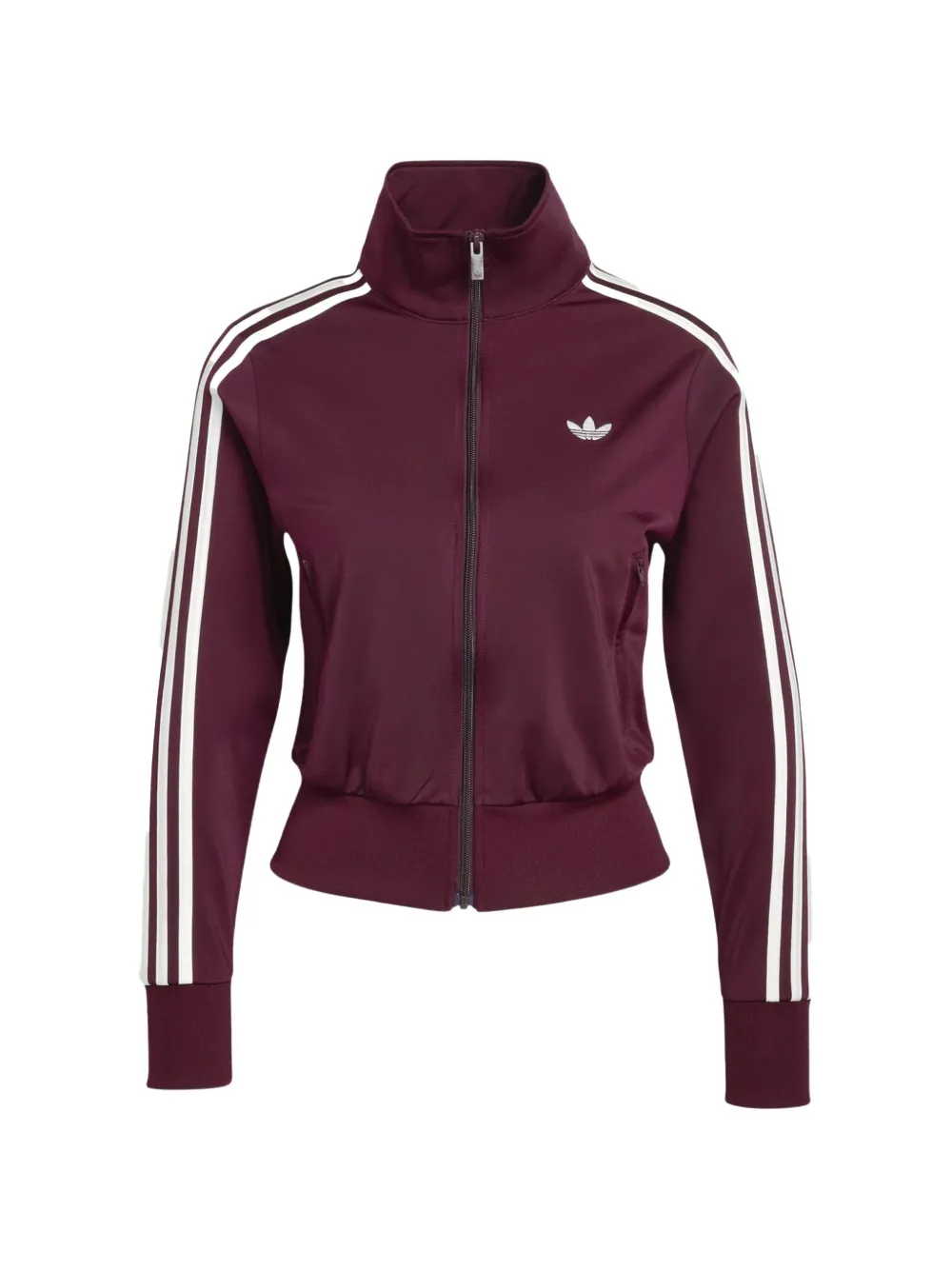 adidas side-stripe track jacket - Marrone