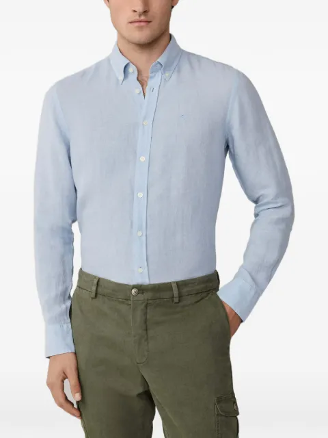Hackett London Brompton button-down linen shirt