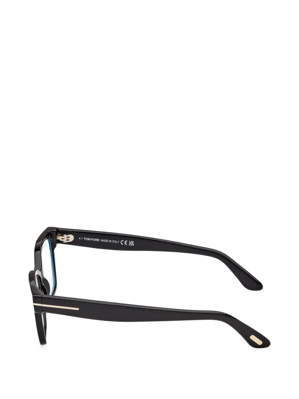 TOM FORD Eyewear T-Line bril met rechthoekig montuur Zwart