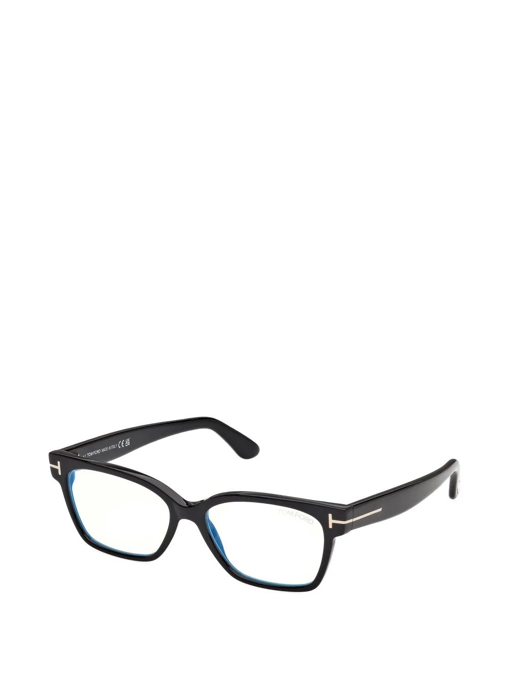 TOM FORD Eyewear T-Line bril met rechthoekig montuur Zwart