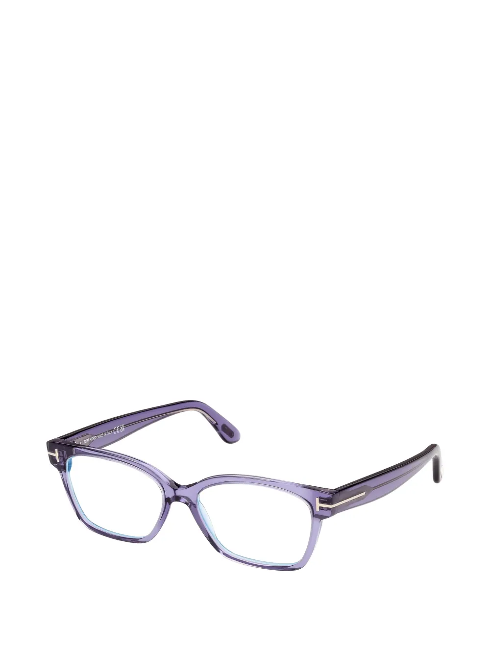 TOM FORD Eyewear Zonnebril met T-logo cat-eye montuur Paars