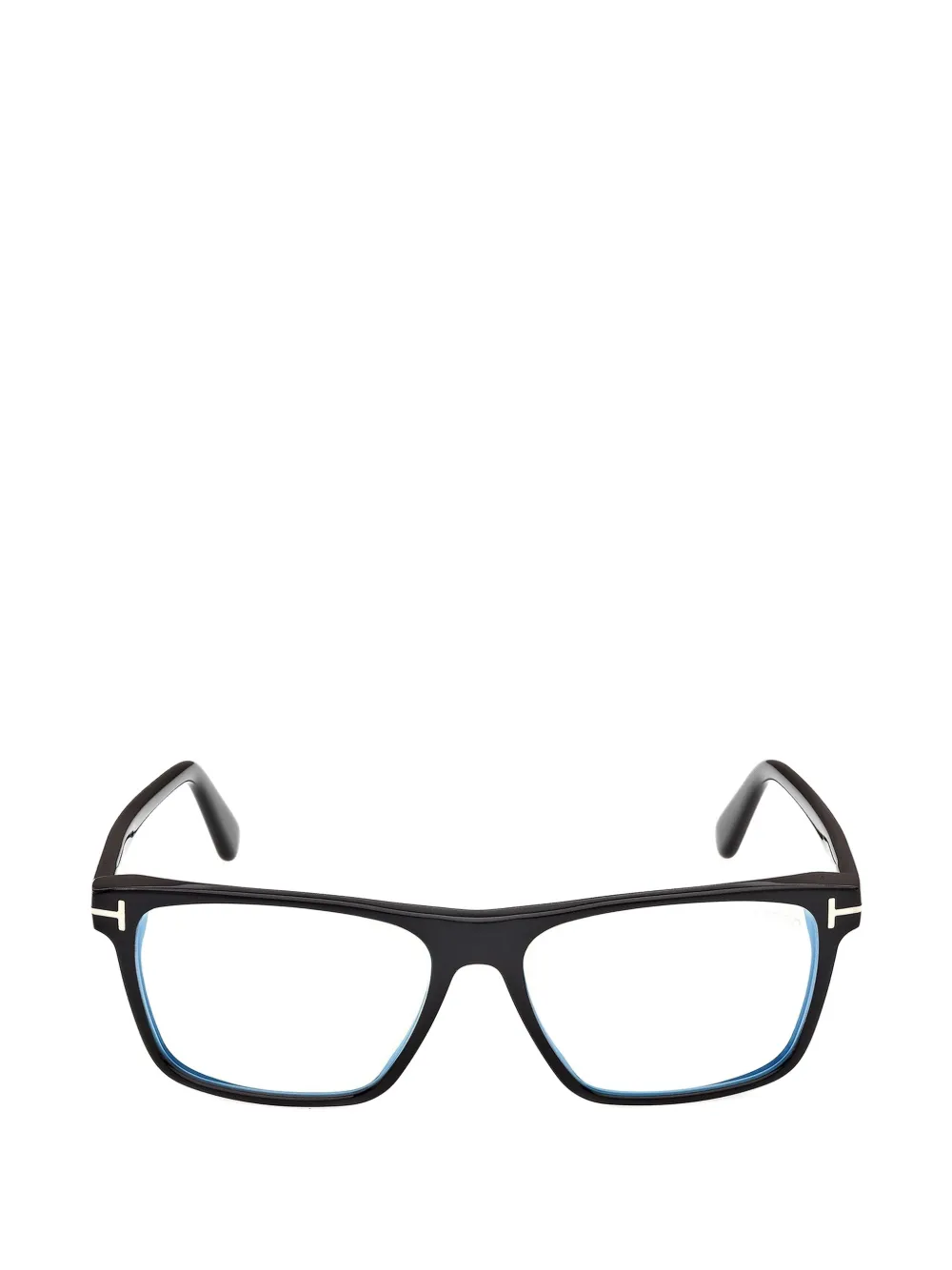 TOM FORD Eyewear T-logo rectangle-frame glasses - Nero
