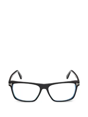 TOM FORD Eyewear スクエアメガネフレーム | ブラック | FARFETCH JP