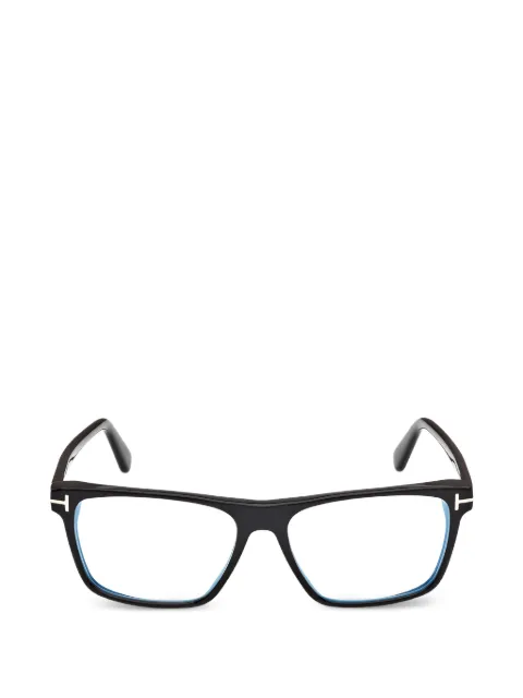 TOM FORD Eyewear gafas con montura rectangular y logo T