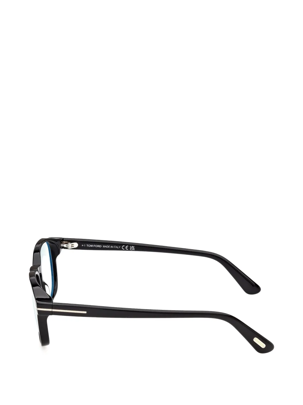 TOM FORD Eyewear T-Line bril met rond montuur Zwart