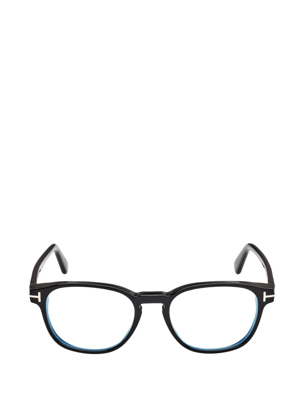 TOM FORD Eyewear T-line round-frame glasses - Nero