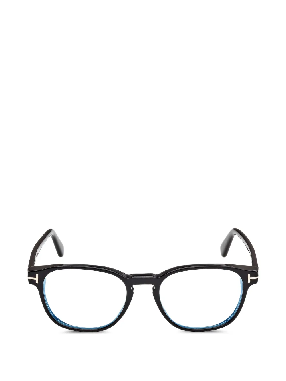 TOM FORD Eyewear T-line round-frame glasses - Nero
