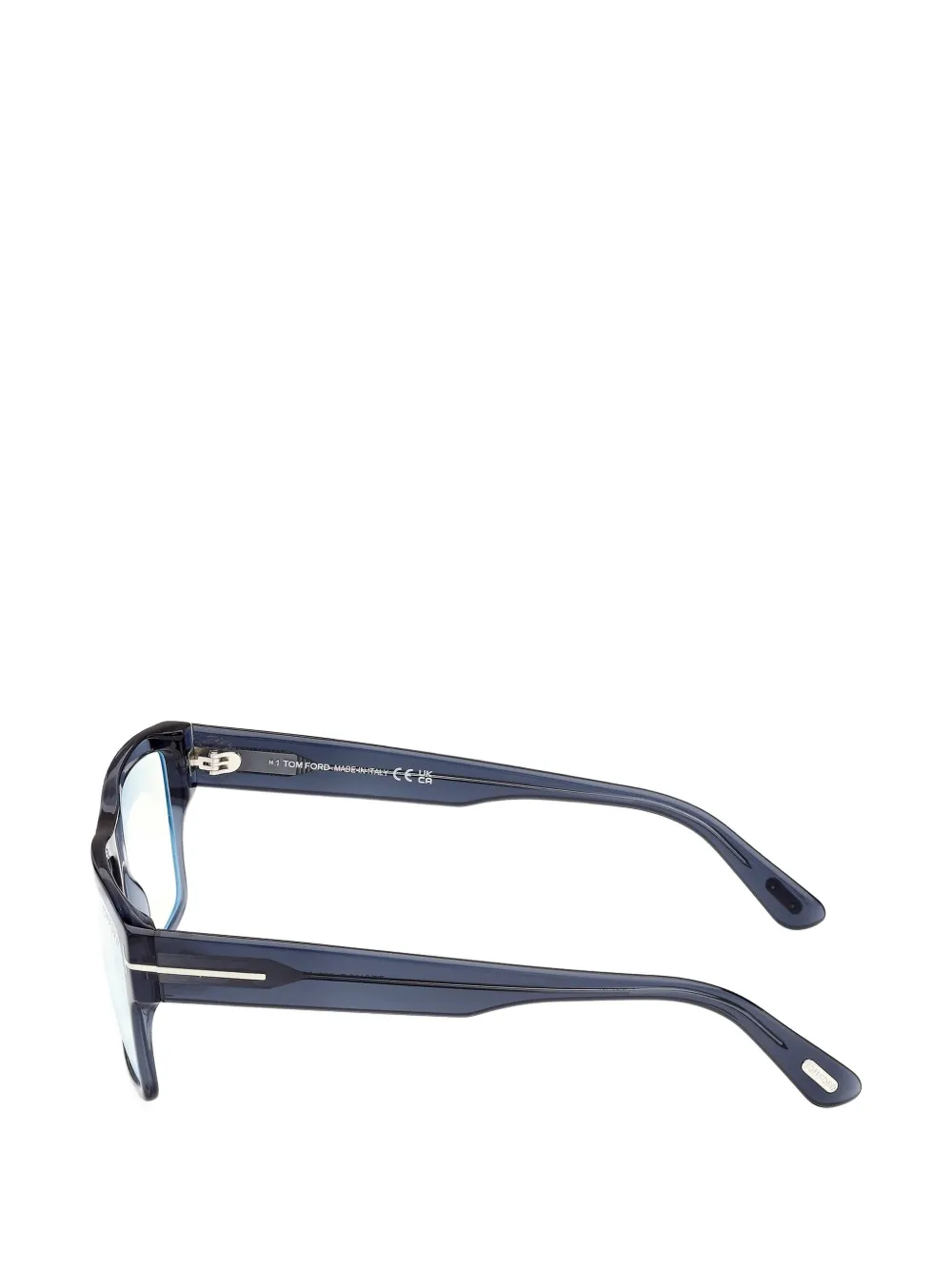 TOM FORD Eyewear Bril met rechthoekig montuur Grijs