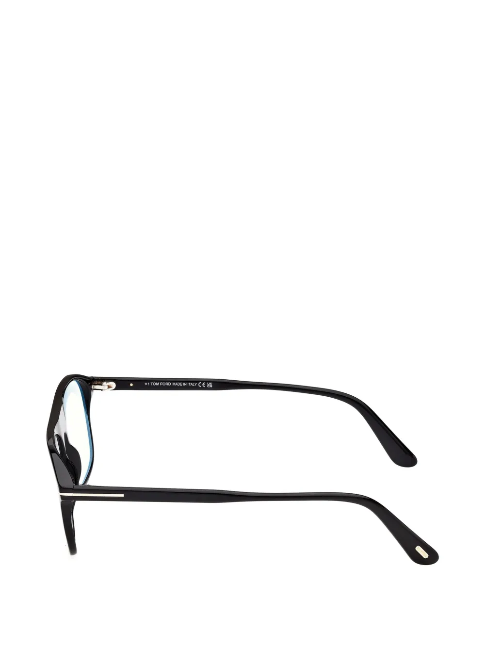 TOM FORD Eyewear Bril met piloten montuur en T-logo Zwart