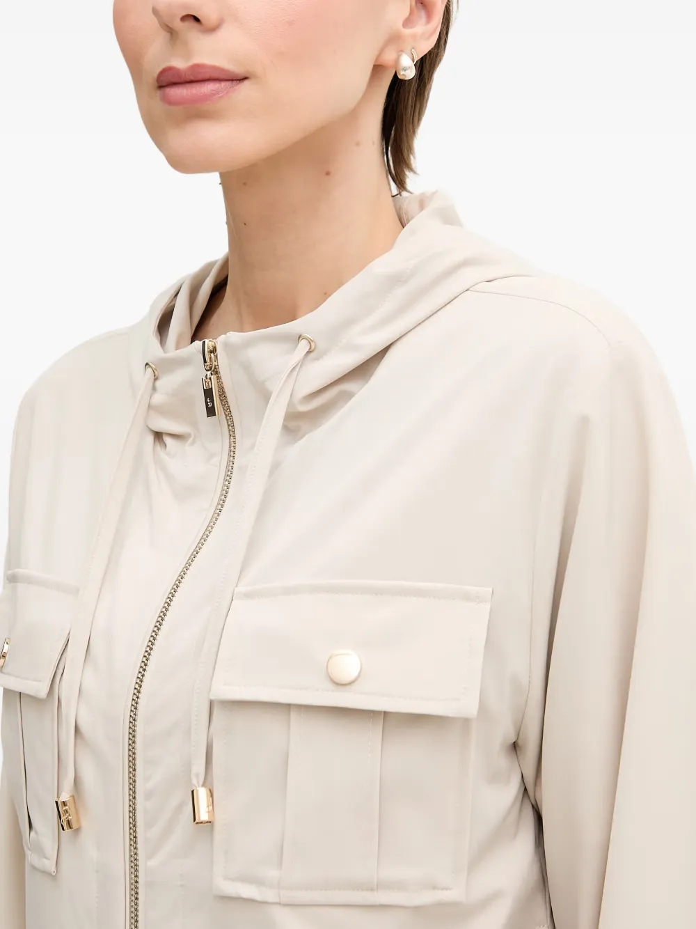 Joseph Ribkoff Jack met capuchon Beige