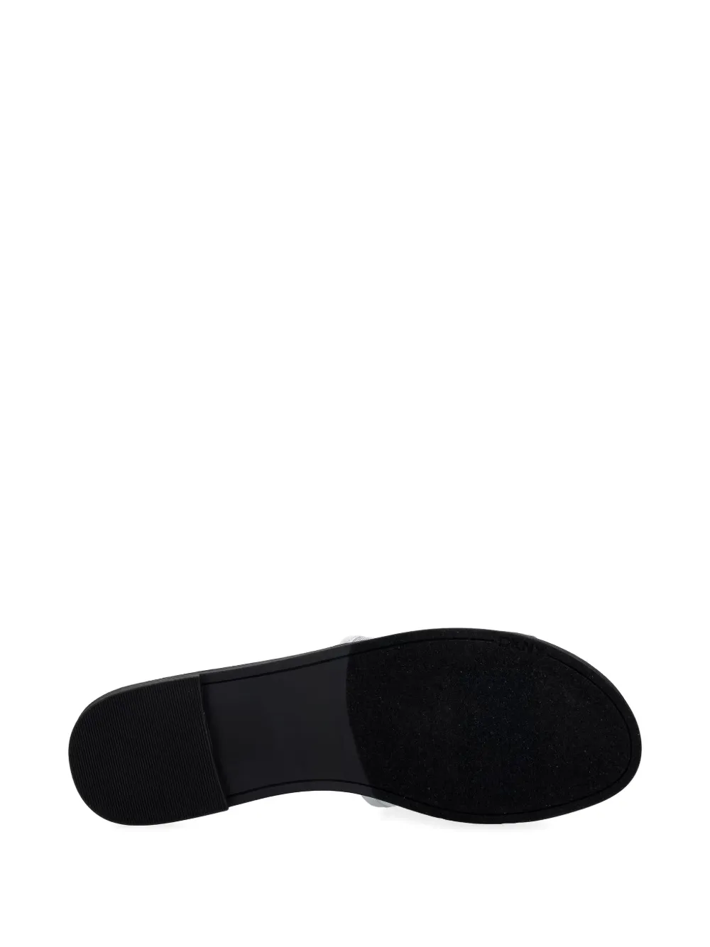 DKNY logo-patch mesh sandals Zilver
