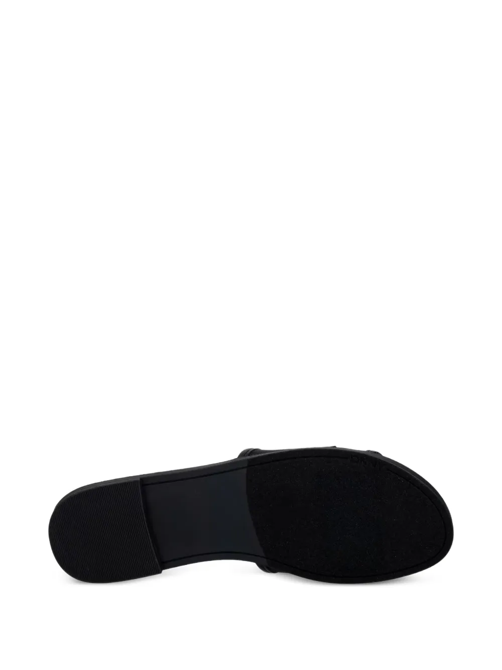 DKNY logo-patch mesh sandals Zwart