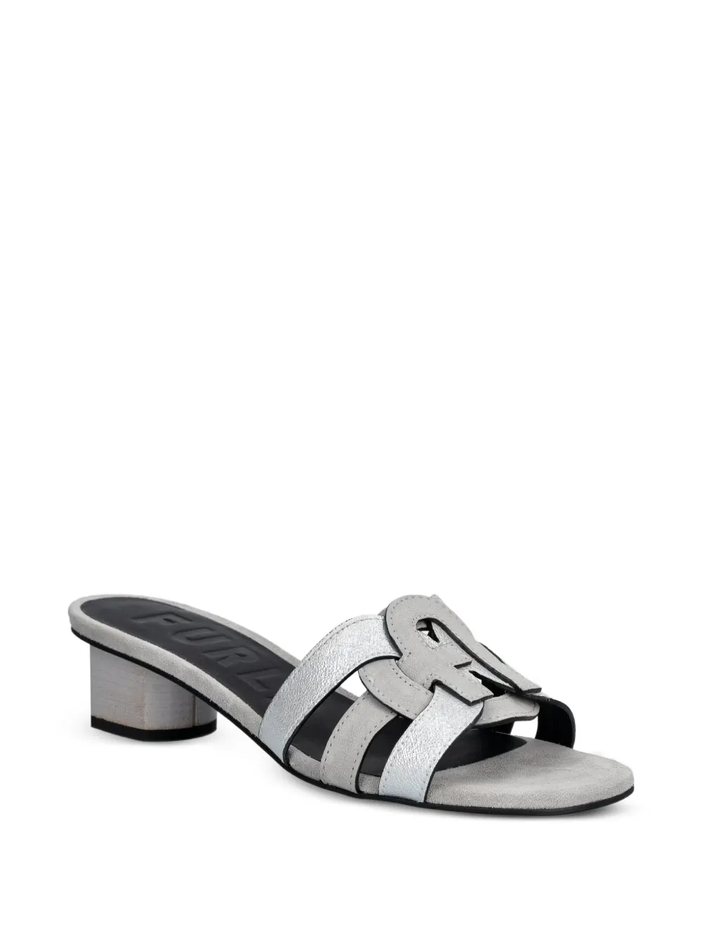 Furla logo-detailed sandals Grijs