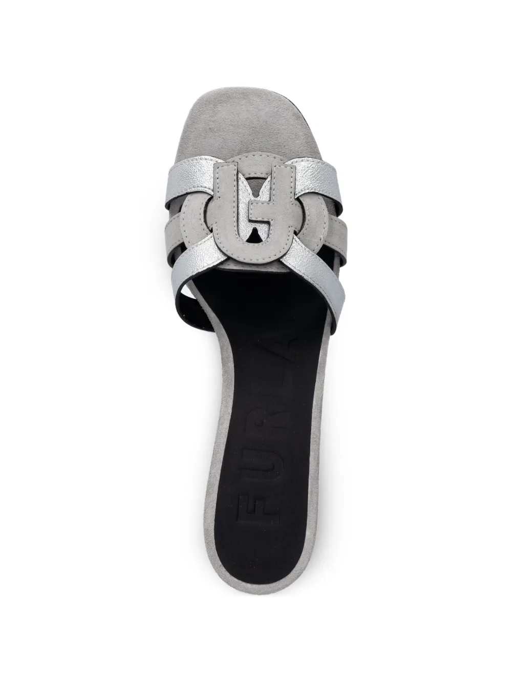 Furla logo-detailed sandals Grijs