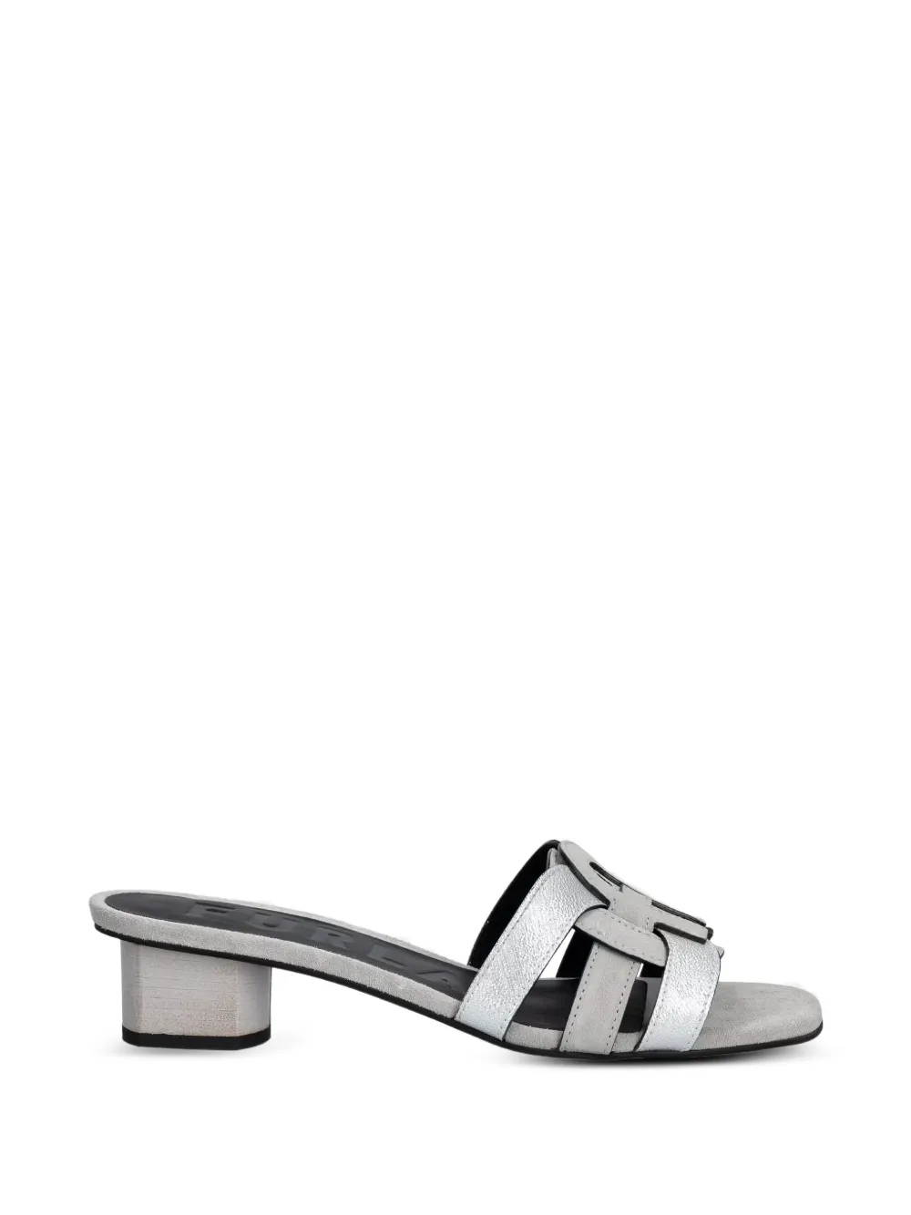 Furla logo-detailed sandals - Grigio