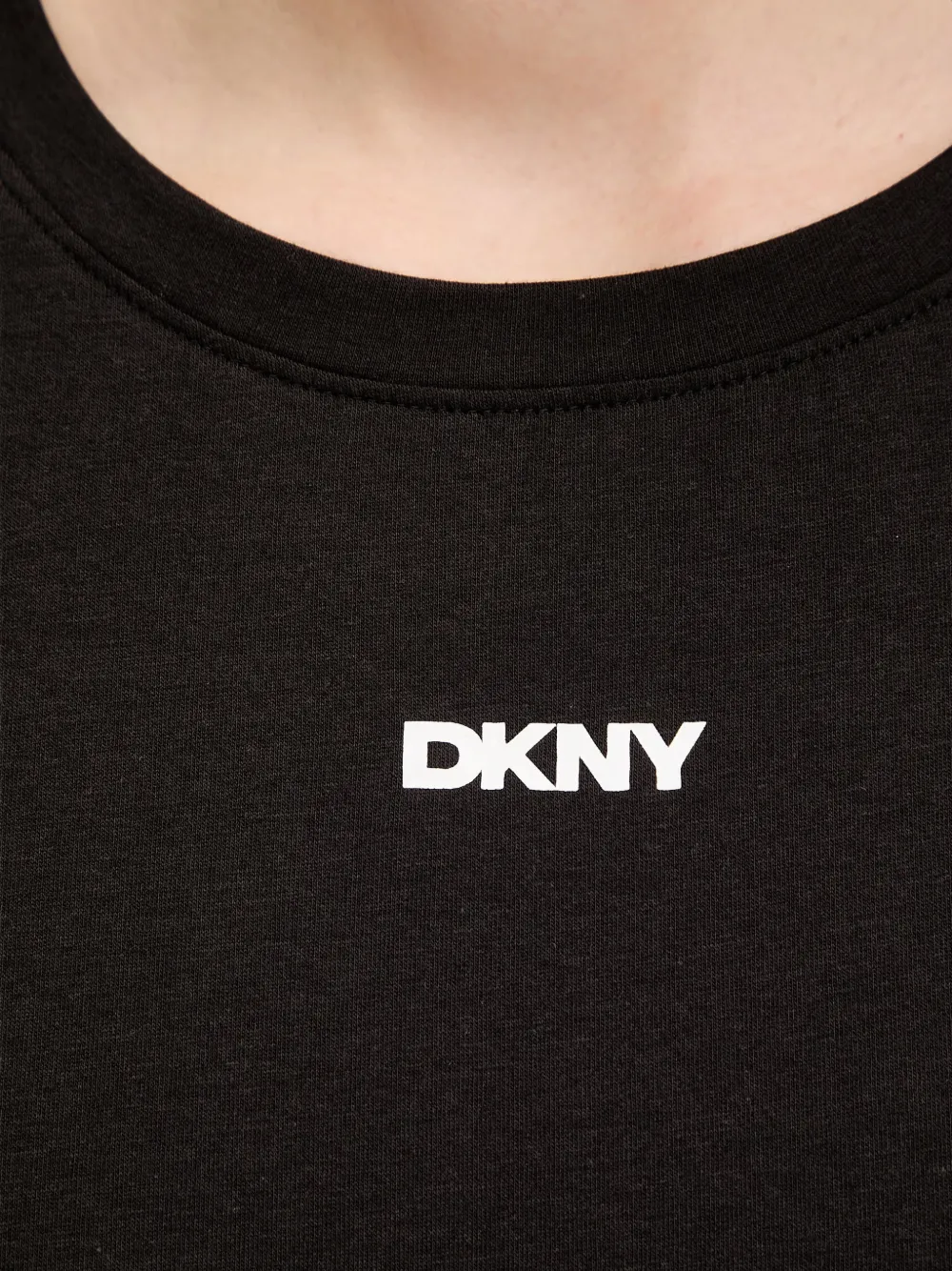 DKNY Pyjama met logo-print en kranten-patroon Zwart