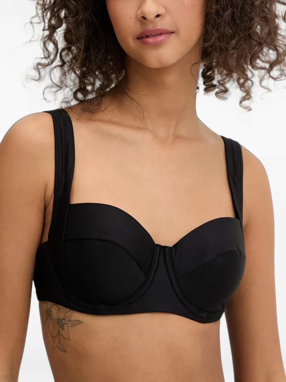 DKNY buckle-detail underwired bikini set Zwart