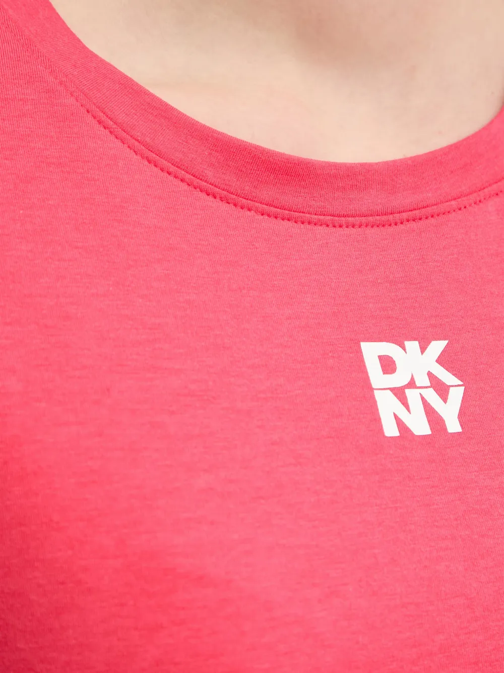 DKNY Pyjama met bloemen-print en logo-print Roze
