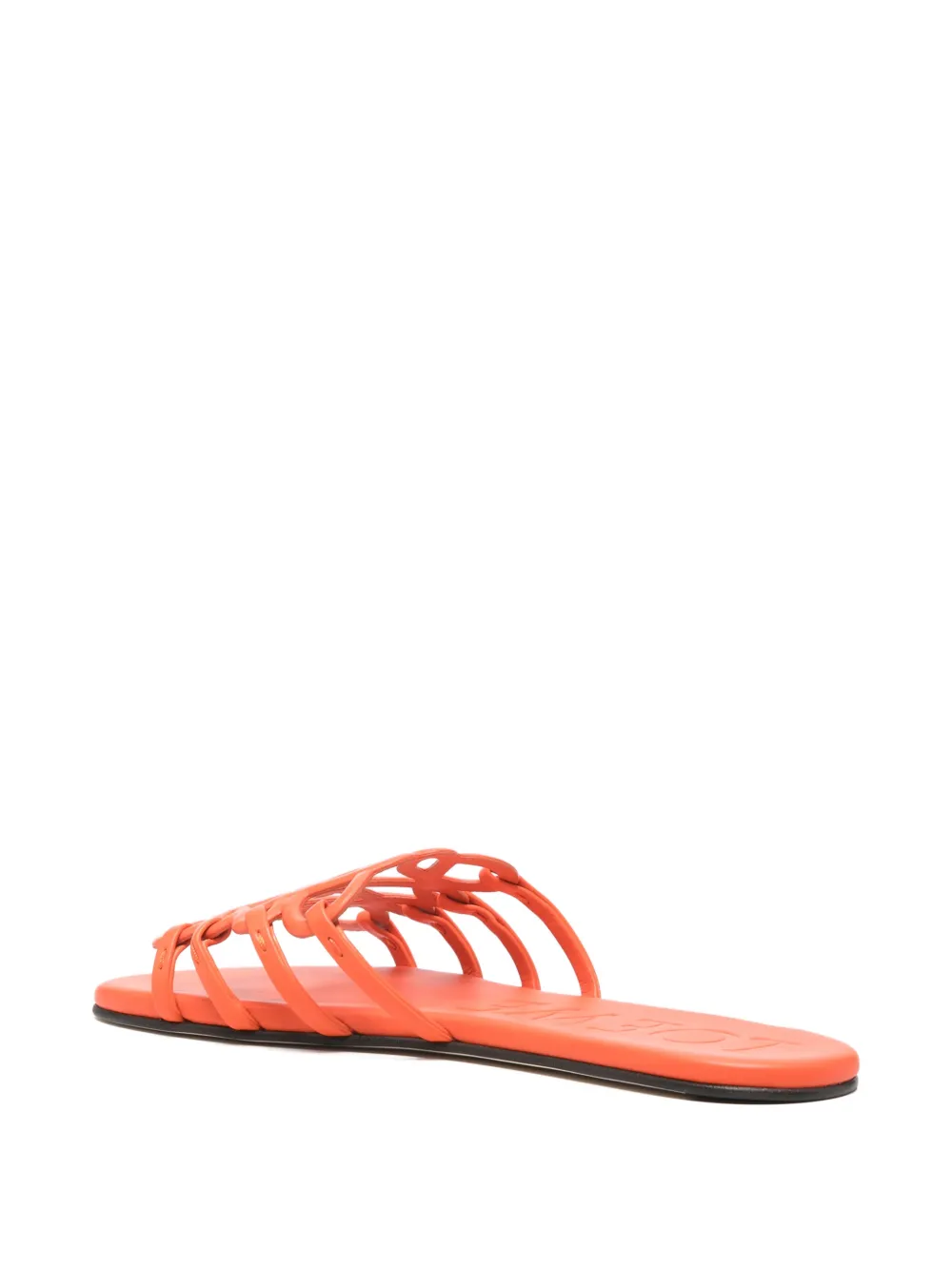 LOEWE Leren sandalen Oranje