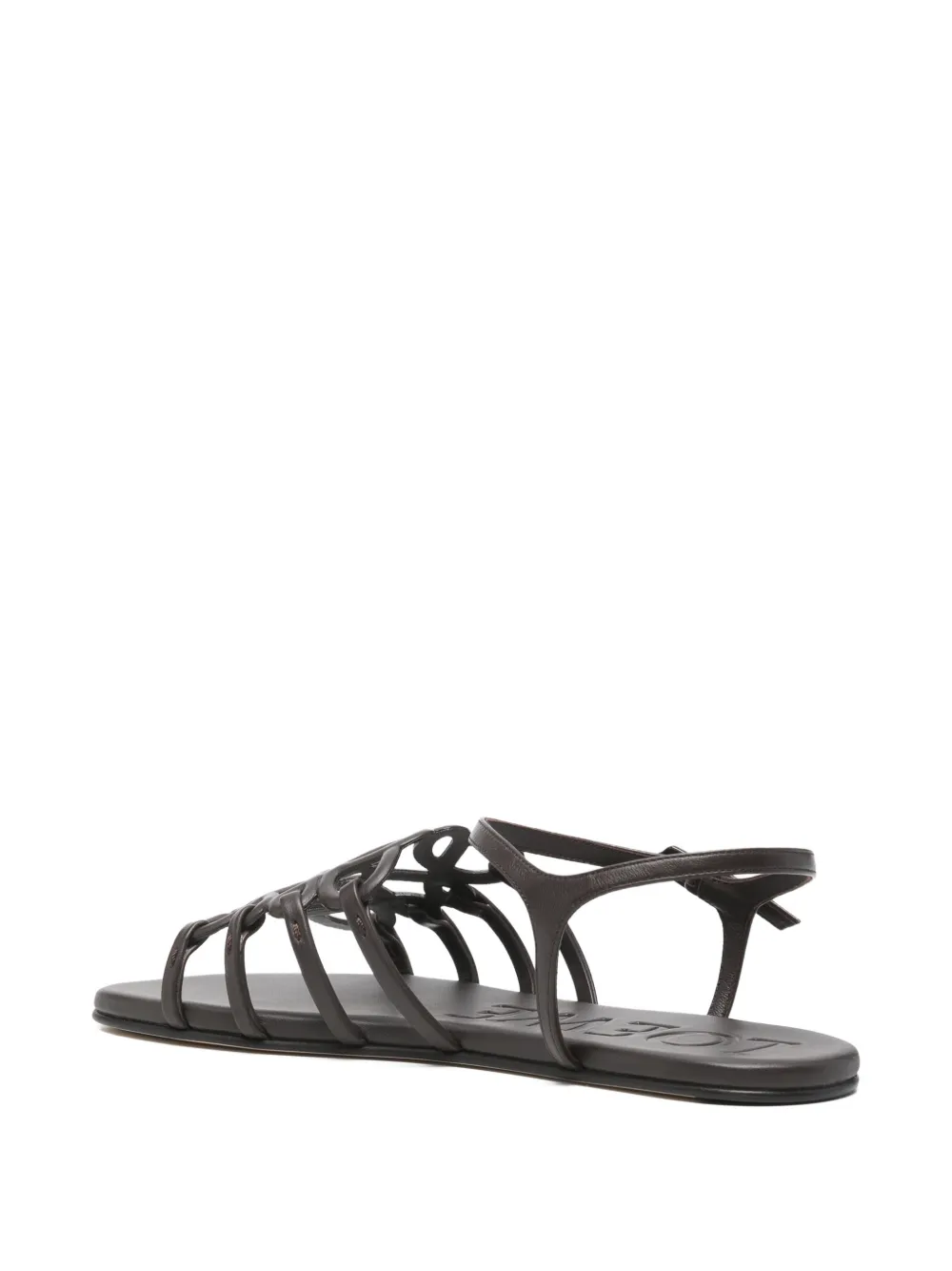 LOEWE Anagram cut-out sandals Bruin