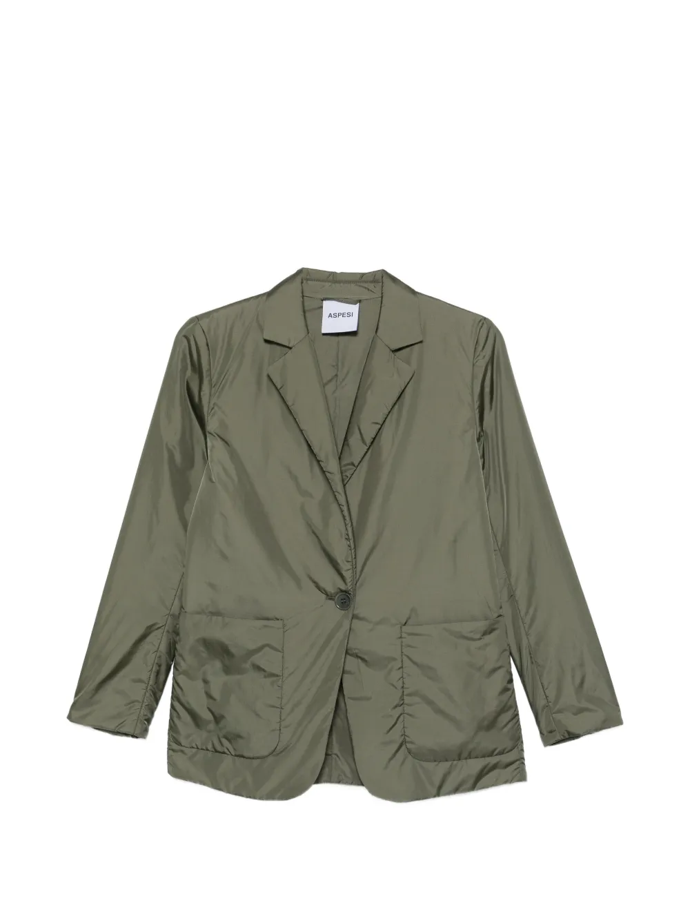 ASPESI single-breasted patch-pocket blazer - Verde