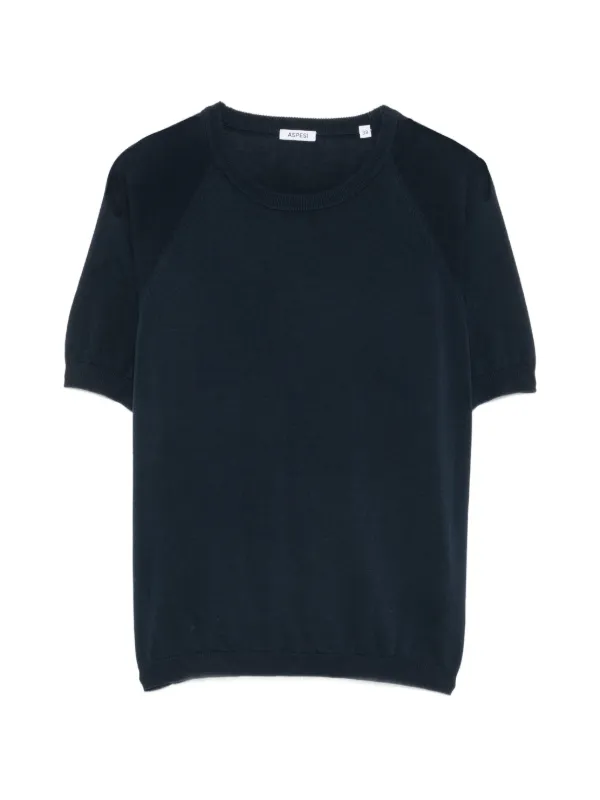 ASPESI Raglan-sleeve Top in Blue