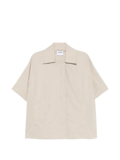 ASPESI short-sleeve concealed-fastening jacket