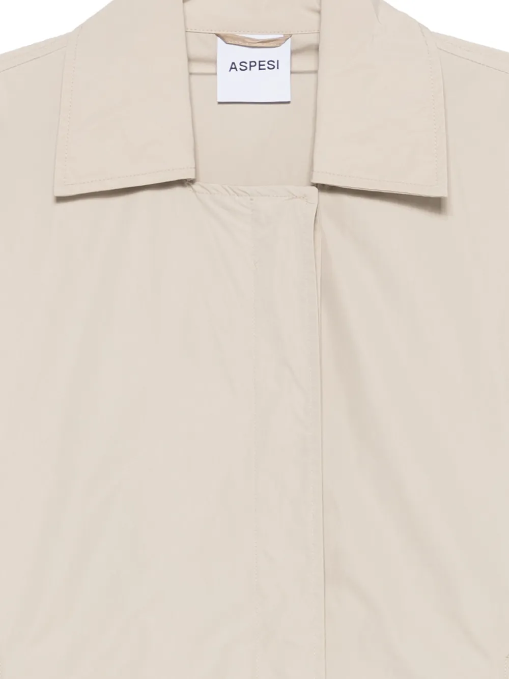  Aspesi Short-sleeve Concealed-fastening Jacket - Tons Neutres 