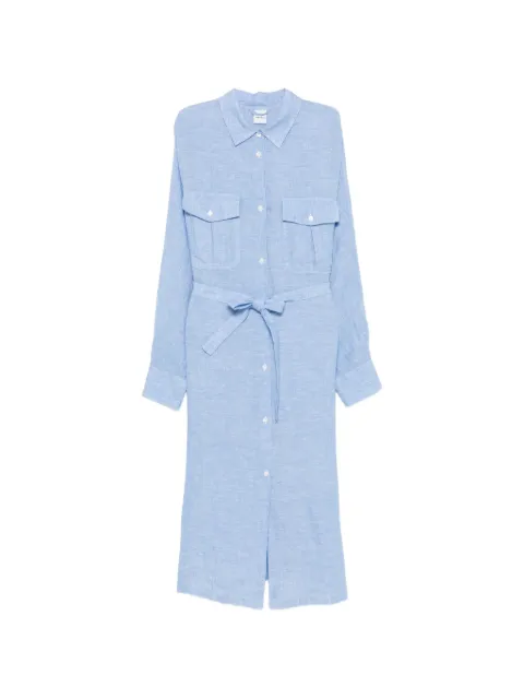 ASPESI belted chest-pockets shirt dress