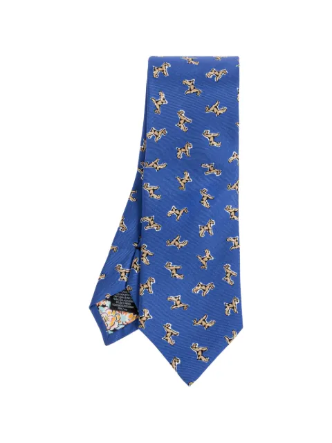 Paul Smith dog-pattern silk tie