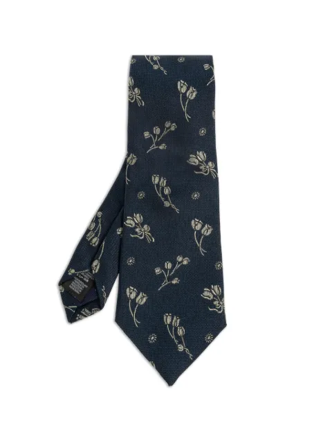 Paul Smith corbata de seda con estampado floral